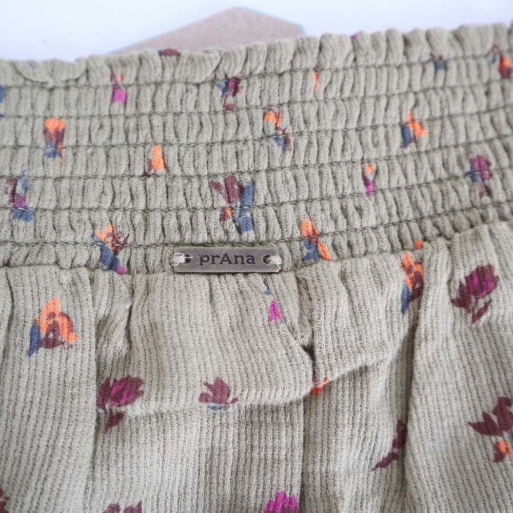 Prana Women's Size XL Little Palm Cami Sweet Grass Meadow Floral Cotton Top NWT - Picture 11 of 13